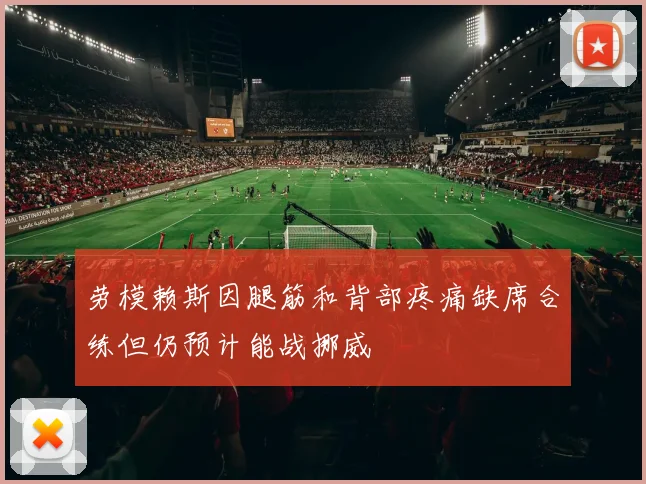劳模赖斯因腿筋和背部疼痛缺席合练但仍预计能战挪威
